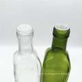 Top Quality Square Cooking Oil Olive Oil Glass Bottle with Metal Lid